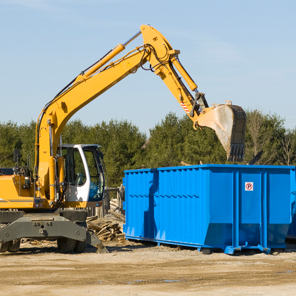 are there any restrictions on where a residential dumpster can be placed in Wolverton